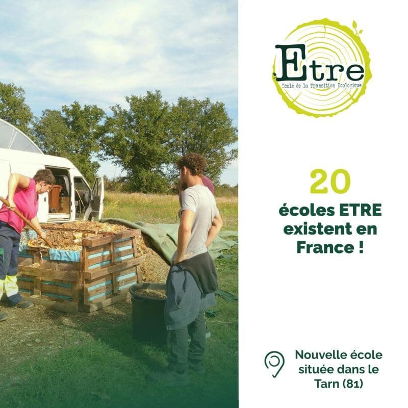 Ca y est, nous sommes 20 écoles ETRE en France !  update