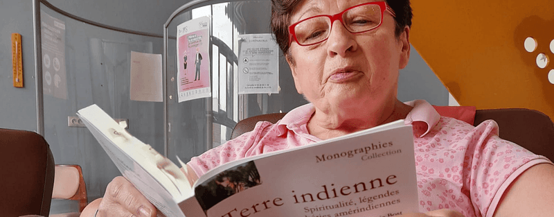 Impact image for an de lecture dans un établissement seniors