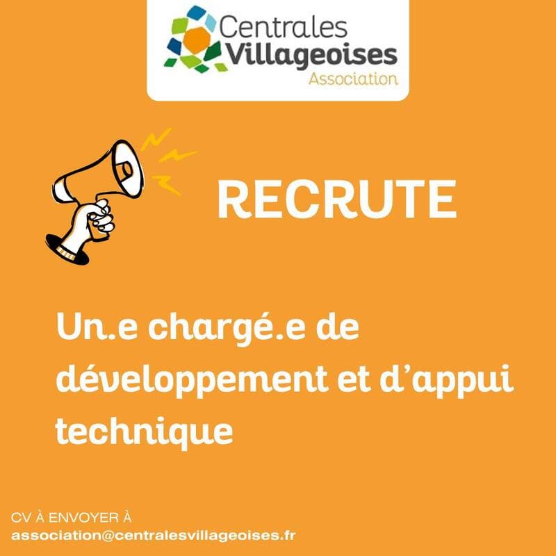 L'association des Centrales Villageoises recrute ! update